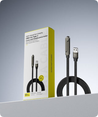 Fast Charging Foldable Bracket Data Cable 2-in-1 Data Wire Foldable Phone Tablet Stand Type-C To Type-C USB-A To Type-C XIAI Store