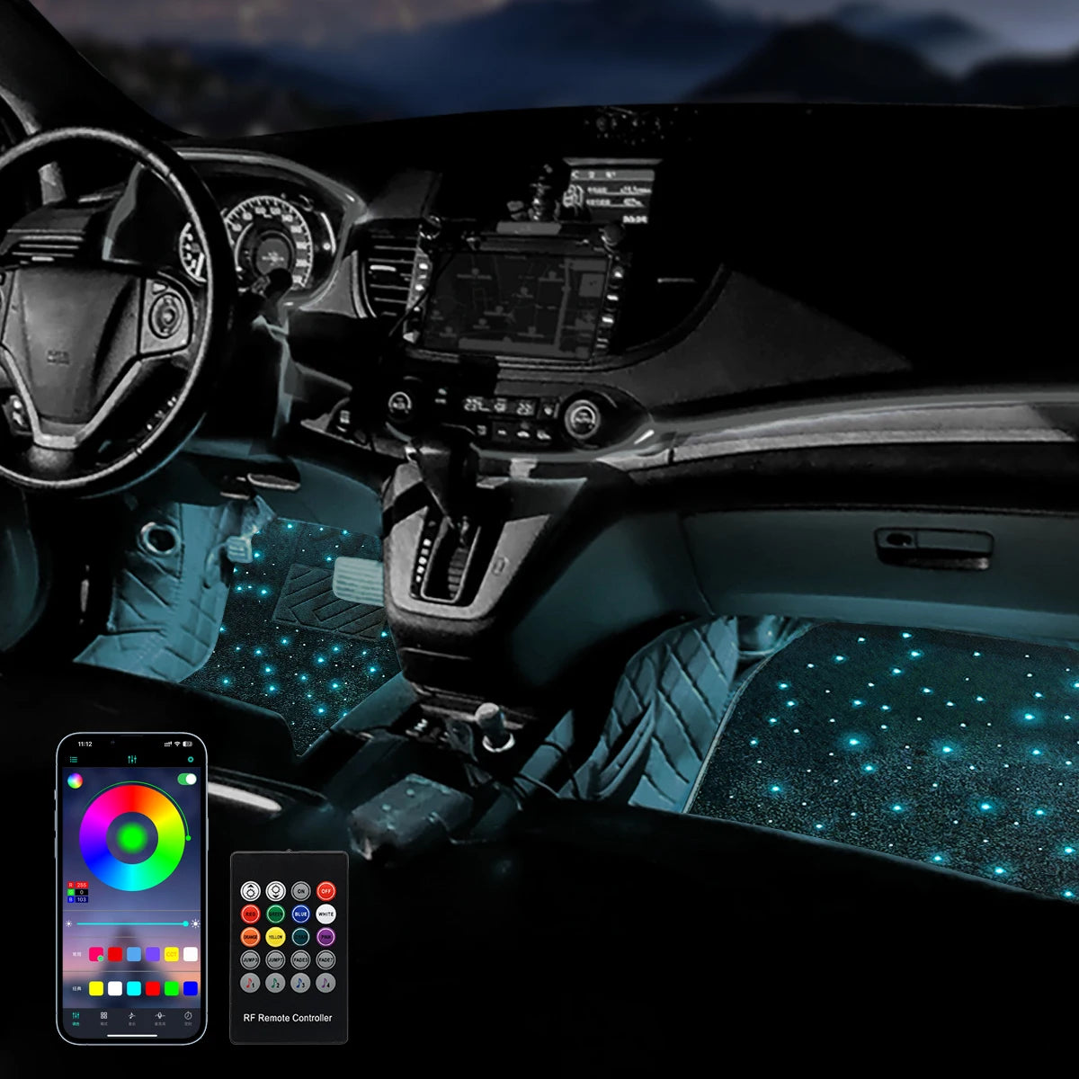 StarDrive™ RGB Car Floor Lights 🌌🚗 Shop1104913554 Store