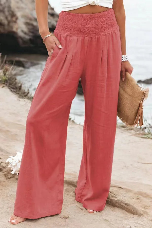 FlowEase™ Smocked Palazzo Pants 🌸✨ Comfort Meets Chic 32 Thirty Two