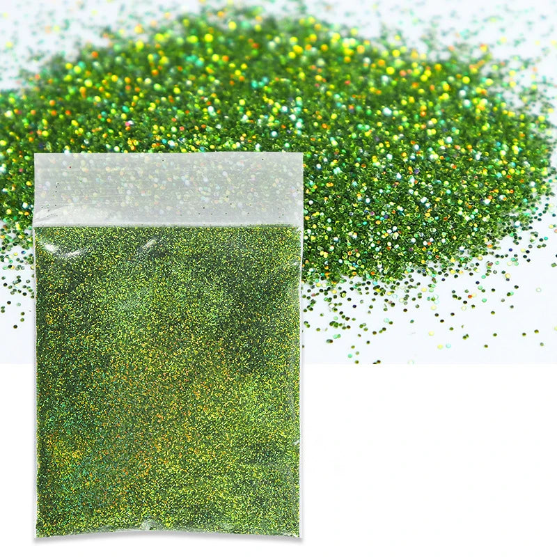 10g/bag 0.2mm Laser Nail Glitter Powder Multi Colors Diamond Rainbow Linear Glitter Gel Polish Holographic Shimmer Pigment New Stone's Store