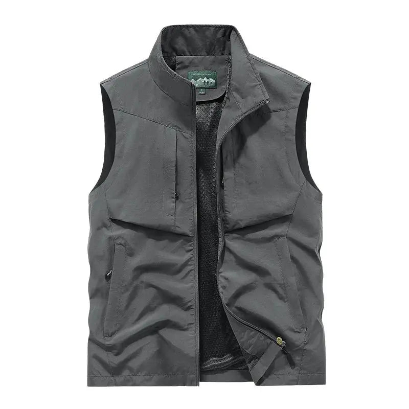 Men’s Lightweight Zip-Up Outdoor Vest CLASSDIM Store