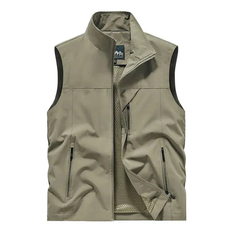 Men’s Lightweight Zip-Up Outdoor Vest CLASSDIM Store