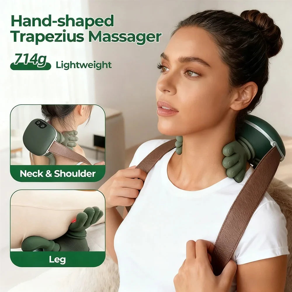 Therahand™ Pro Heated Deep-Grip Massager Quaffzest Beauty Store