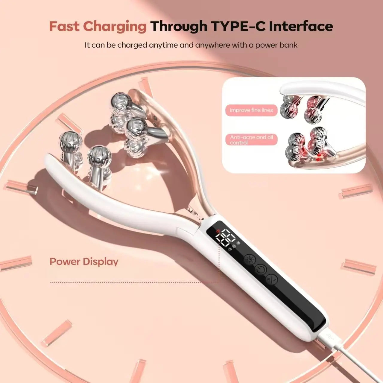 FaceSculpt™ EMS Beauty Roller 💖⚡ Lift Your V-Line TopDirect Official Store