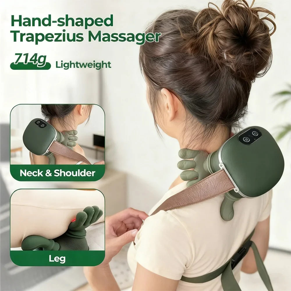 Therahand™ Pro Heated Deep-Grip Massager Quaffzest Beauty Store