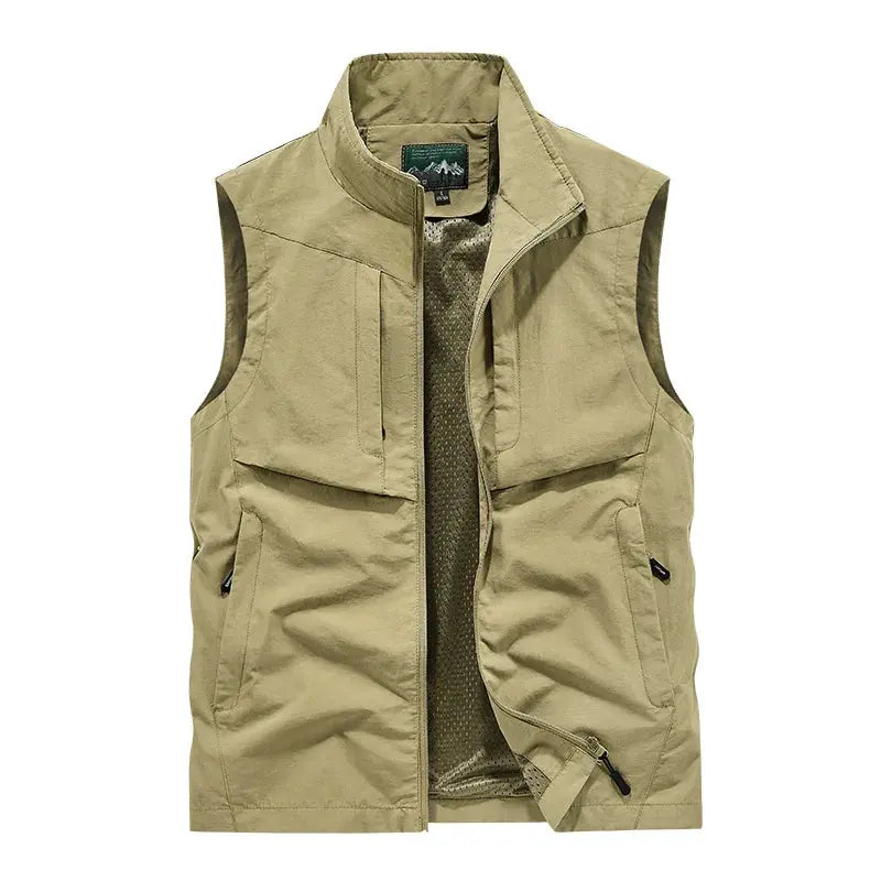 Men’s Lightweight Zip-Up Outdoor Vest CLASSDIM Store