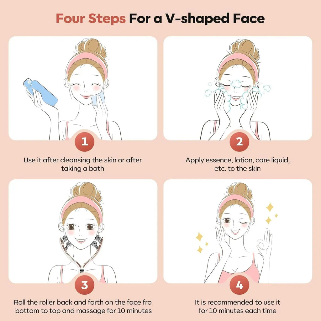 FaceSculpt™ EMS Beauty Roller 💖⚡ Lift Your V-Line TopDirect Official Store