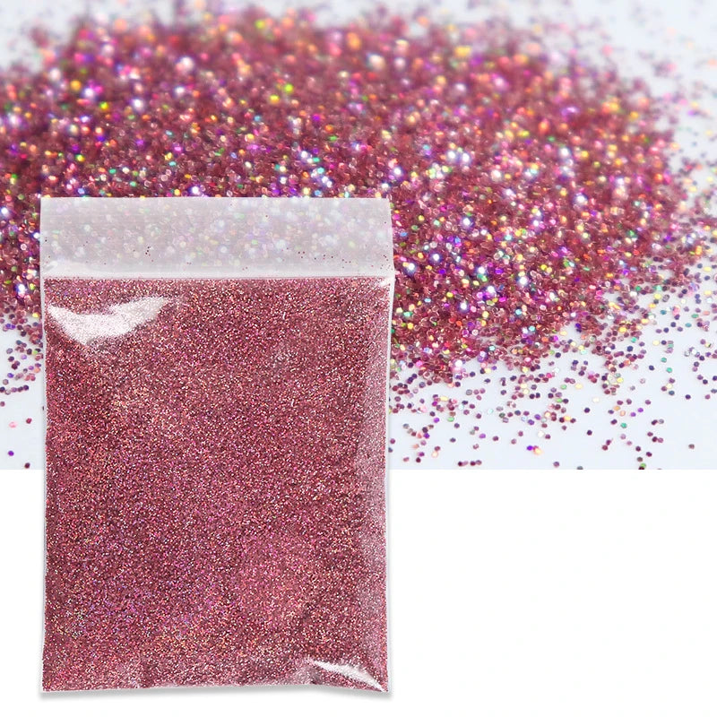10g/bag 0.2mm Laser Nail Glitter Powder Multi Colors Diamond Rainbow Linear Glitter Gel Polish Holographic Shimmer Pigment New Stone's Store