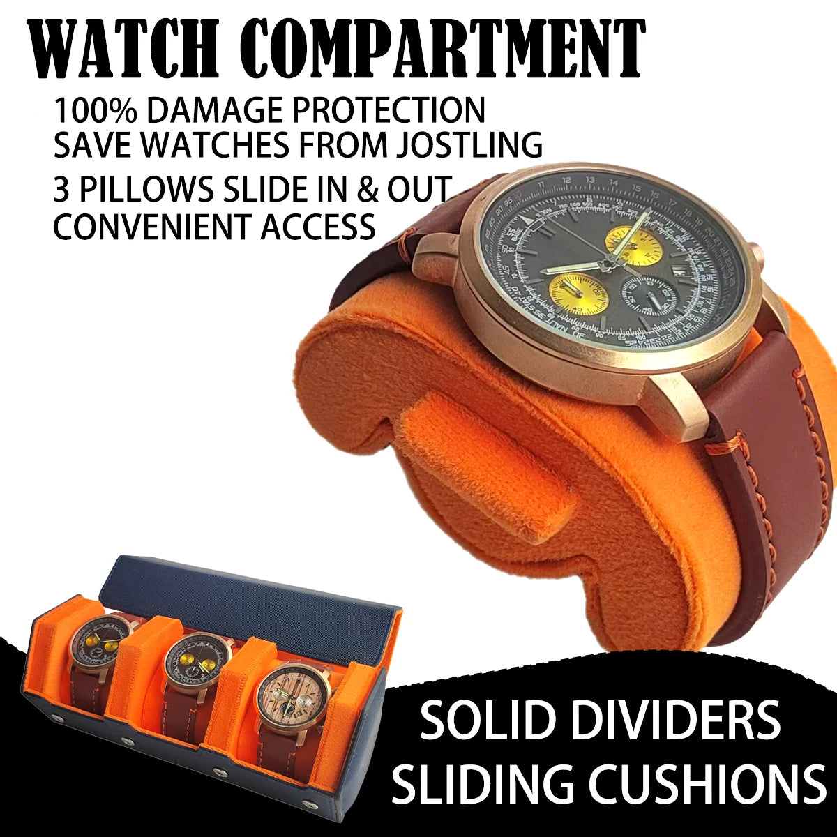 WatchGuard™ Vintage Roll Case 🛡️⌚ Protect Every Timepiece Rainch Offcical Store