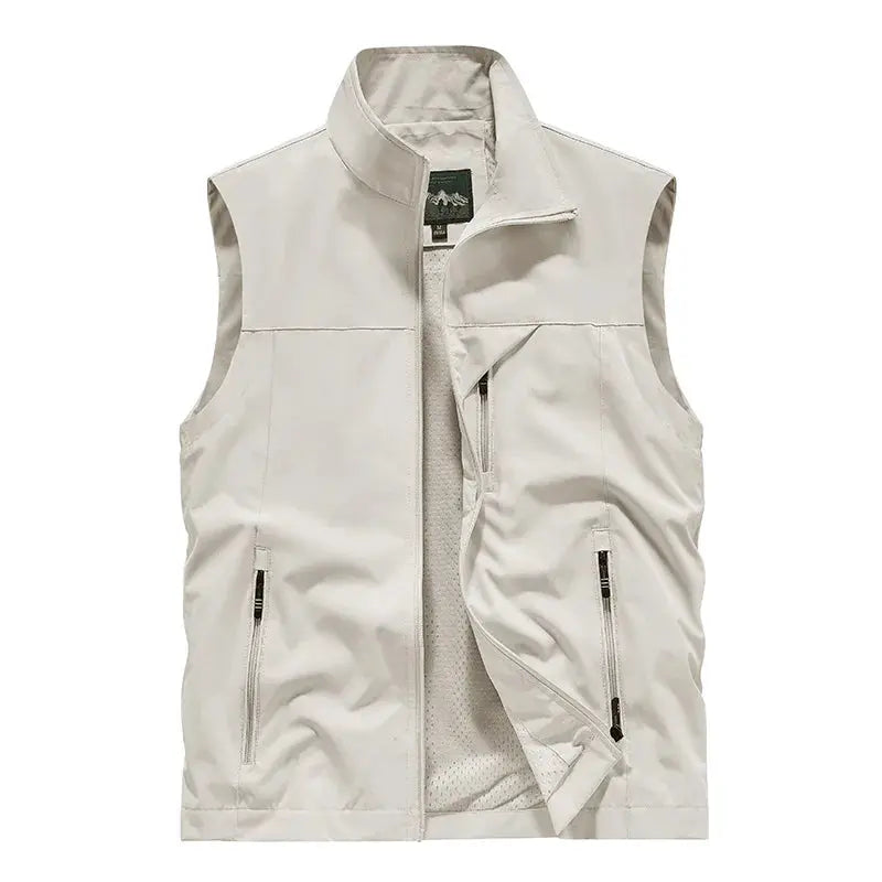 Men’s Lightweight Zip-Up Outdoor Vest CLASSDIM Store