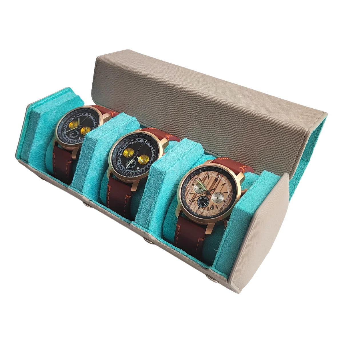 WatchGuard™ Vintage Roll Case 🛡️⌚ Protect Every Timepiece Rainch Offcical Store
