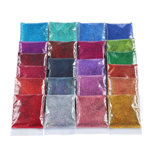 10g/bag 0.2mm Laser Nail Glitter Powder Multi Colors Diamond Rainbow Linear Glitter Gel Polish Holographic Shimmer Pigment New Stone's Store