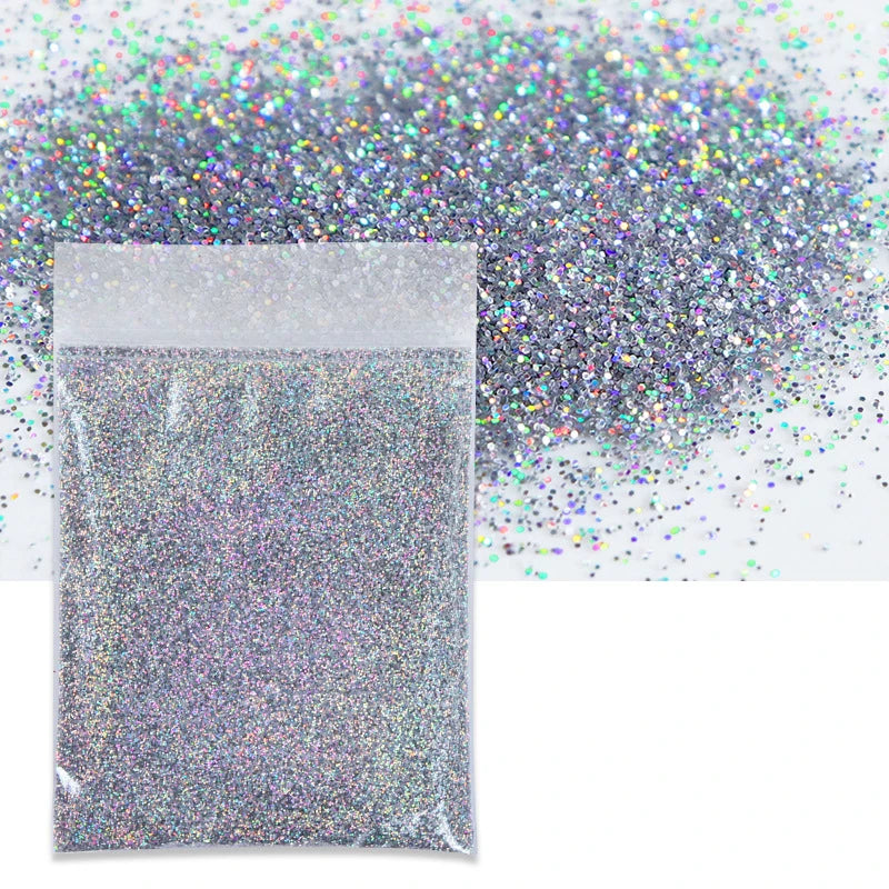 10g/bag 0.2mm Laser Nail Glitter Powder Multi Colors Diamond Rainbow Linear Glitter Gel Polish Holographic Shimmer Pigment New Stone's Store