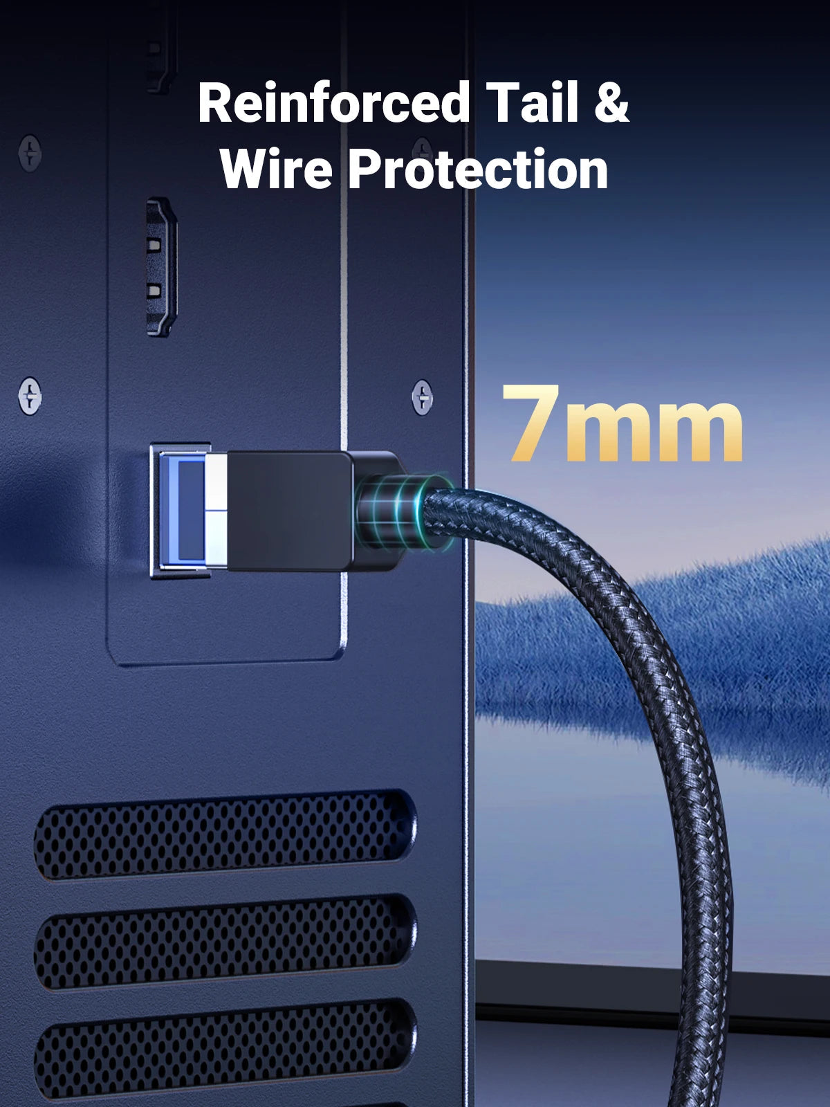 UGREEN CAT 8 Ethernet Cable High Speed Braided 40Gbps 2000Mhz Network Lan Cord RJ45 Shielded Indoor for Router PC PS5 Modem Xbox Ugreen Official Store