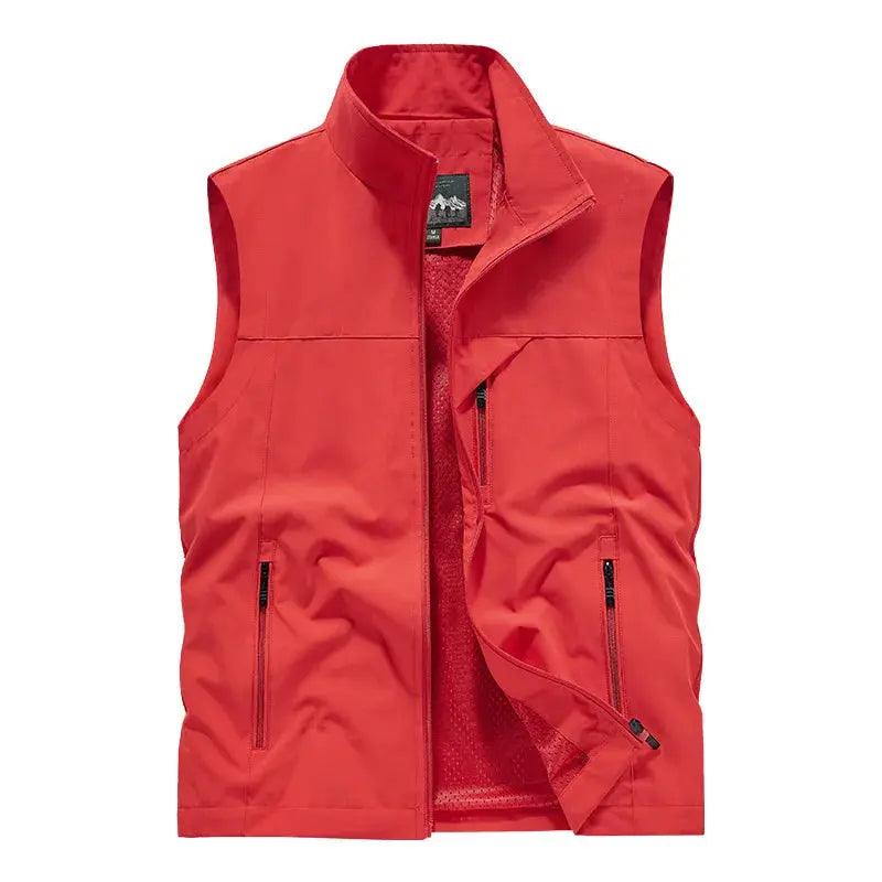 Men’s Lightweight Zip-Up Outdoor Vest CLASSDIM Store