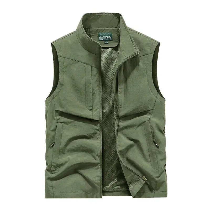 Men’s Lightweight Zip-Up Outdoor Vest CLASSDIM Store